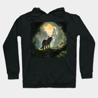 Twilight Sentinel - Wolf's Ancient Watch Hoodie